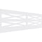Ekena Millwork 32"H x 94 1/2"W Farmhouse Fence PVC Wainscot Paneling Kit WPK32X94FHF - alternate 1